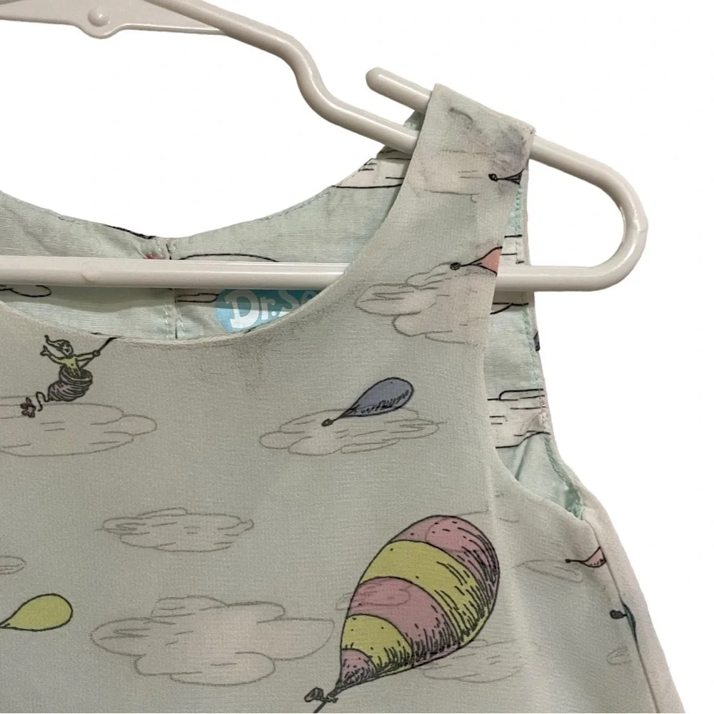 Dr Seuss Oh The Places You'll Go Hot Air Balloon Sleeveless Dress 12 Months